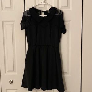 Large Black dress with collar from Hot Topic